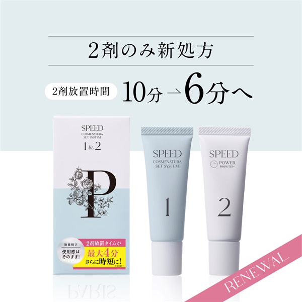 【2剤リニューアル】パリスコスメナチュラ　セットシステム1・2　SPEED